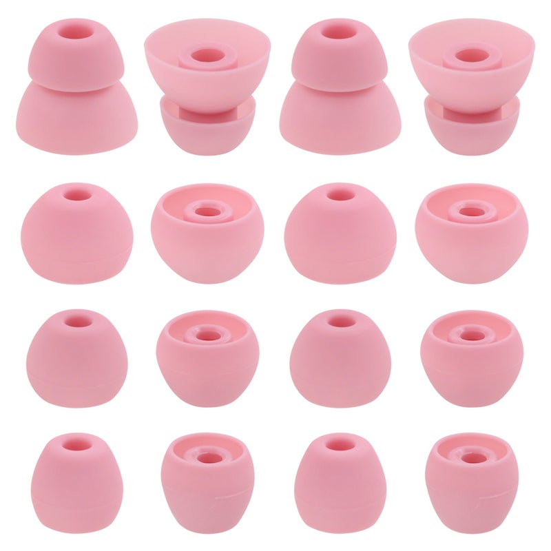 ALXCD Eartips Compatible with BeatsX in-Ear Earbuds, 8 Pair S/M/L & Double Flange Soft Silicone Earbuds Tips, Compatible with Beats by Dr. Dre BeatsX [8 Pair/Pink] - Image 1